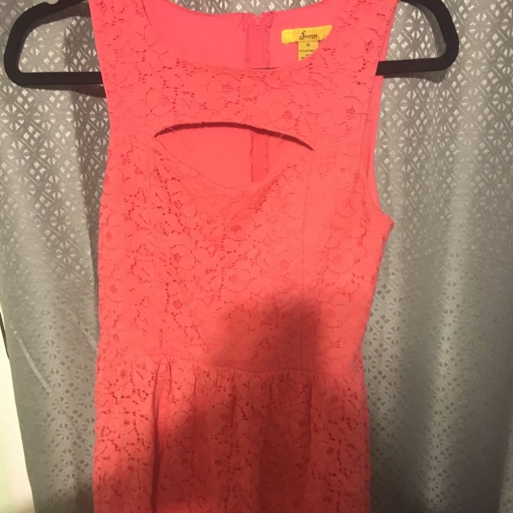 Open chest dress